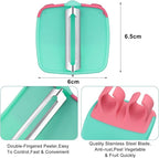 Mudder 4 Pieces Finger Vegetable Palm Peeler Kitchen Fruit Potato Peeler - Image 2