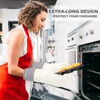 Extra Long Silicone Oven Mitts - Image 7