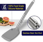 HOTEC Silicone Spatula Set of 2 Heat-Resistant 600°F & BPA-Free Kitchen - Image 2