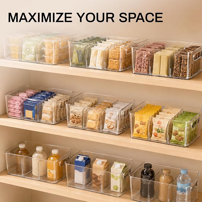 Mpotmiy 6 Pack Pantry Organizers and Storage, Fridge Organization and Storage - Image 8