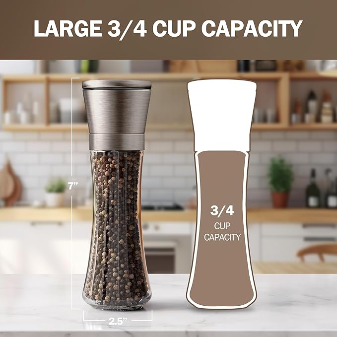 HOME EC Original Stainless Steel Salt or Pepper Grinder 1pk - Image 2