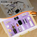StorMiracle 32 PCS Clear Plastic Drawer Organizer Set, 4-Size vanity organizer - Image 5