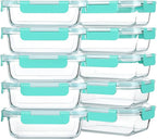 M MCIRCO 10-Pack 22 Oz Glass Meal Prep Containers by MMCIRCO