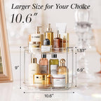 LAMU 4 Pack 10.6'' 2-Tier Lazy Susan Turntable Organizer Rotating Spice Rack - Image 5