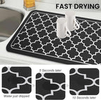 WISELIFE Dish Drying Mat Super Absorbent Drying Mat Large Dish Drying Mats - Image 4
