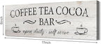Coffee Tea Cocoa Bar Sign Decor Farmhouse Wall Plaque - Image 2
