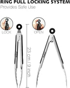 Anaeat Premium Stainless Steel Kitchen Tong, BBQ - Image 5