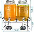2 Gallon Larger Glass Drink Dispenser - Image 3