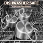 EWFEN 3 Ply Stainless Steel Saucepan - Image 9