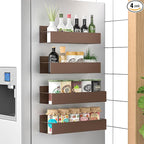 HuggieGems 4 Pack Magnetic Spice Storage Rack Organizer by HuggieGems
