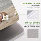 Summer Beach Dish Drying Mat for Kitchen Counter Nautical Coastal Blue Ocean - Image 4