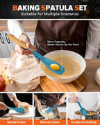 Silicone Spatula Spoon Set, and Spreading, Sturdy BPA-Free Matte Silicone - Image 4