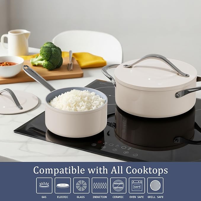 CookinCraze 4.5qt Ceramic Dutch Oven Pot - Image 4