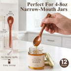 HANSGO 12PCS Small Wooden Spoons, 5 Inches Honey Spoon - Image 2