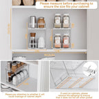 Yieach 2 Tier Sliding Spice Racks - Image 4