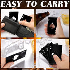 Chumia Poker Card Bottle Openers Stainless Steel Poker Card Beer Ace Bottle Cap - Image 5