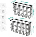 Sinnsally 2 Pack Cabinet Door Organizer, Self Adhesive Lid Organizers Inside - Image 2