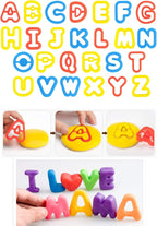 Letter Molds Tools Set for Kids 69Pcs Accessories, Rollers and Cutters - Image 4