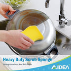 AIDEA Sponges Kitchen, 50 Pack Heavy Duty Dish Sponge, Cleaning Dish Scrubber - Image 5