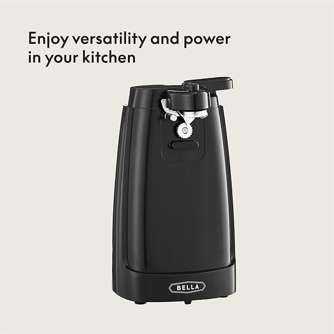bella Electric Can Opener and Knife Sharpener, Removable Cutting Lever - Image 6
