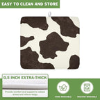 Milk Cow Drying Mat 18x16 Inch, Cattle Fur Farmhouse Dish Drainer Mats Summer - Image 5