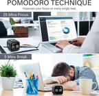 Rotating Pomodoro Timer 5, 10 50 Minutes Preset, Desk Productivity Timer w/Gra - Image 3