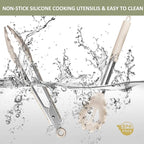 Stainless Steel Kitchen Cooking Utensil Set, Umite Chef 15 pcs Utensils - Image 6