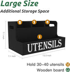 Suli Kitchen Utensils Holder, Wooden Utensil Organizer - Image 2
