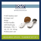 RSVP International Endurance Kitchen Collection Measuring Tools, Dishwasher Safe - Image 6