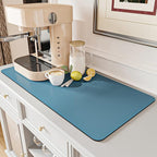 AMOAMI-Coffee Mat Hide Stain Rubber Backed Absorbent Dish Drying Mat by AMOAMI