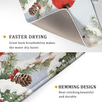 Winter Cardinal Bird Dish Drying Mat - Image 3