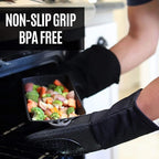 BPA-Free Soft Silicone 4 Piece Oven Mitts & Trivets Set - Image 5