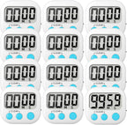 12 Pack Digital Kitchen Timer Small Classroom Timers by VOULOIR