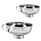 Funnel Set - 2Pcs Stainless Steel Ideal by Unknown