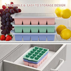 Silicone Ice Cube Tray 3 Pack, HANCELANT Ice Cube Mold, Ice Trays - Image 5