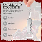Ziliny 48 Pcs Bottle Opener Keychain Bulk Wine Bottle Beer Opener Keychain - Image 3