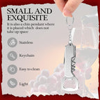 Ziliny 24 Pcs Bottle Opener Keychain Bulk Wine Bottle Beer Opener Keychain - Image 3
