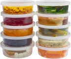 DuraHome - Deli Containers - 40 Pack Plastic Microwavable Clear Food Storage by DuraHome
