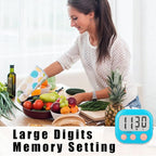 6 Pack Kitchen Timers Loud Ring Digital Timers - Image 8