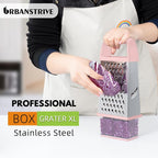 Urbanstrive Cheese Grater With Container, Professional Cheese Grater with Handle - Image 5