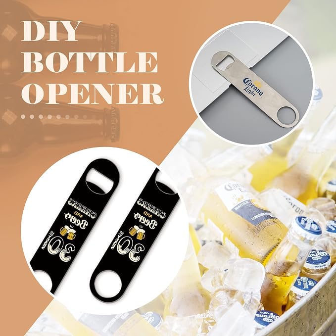 24 Pack Flat Beer Bottle Opener 5 inch Heavy Duty Stainless Steel Flat Bottle - Image 5