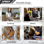 Server Apron with 3 Pockets, Waterproof Oil Waitress Waiter Half Apron - Image 5