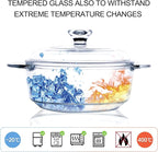 Clear Round Glass Casserole - Image 7