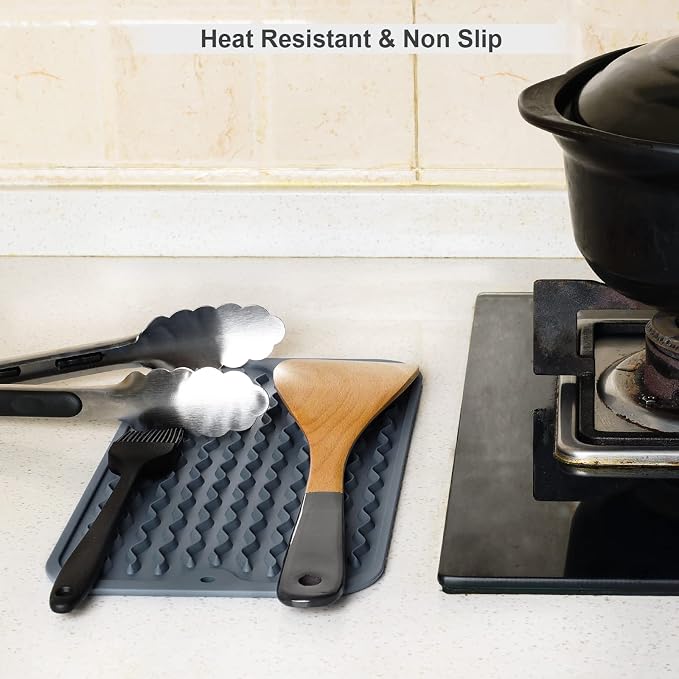 ZLR Silicone Dish Drying Mat for Kitchen Counter, Eco-Friendly Fast Dry Dish Mat - Image 9