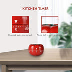 Jayron JR-WG017 Kitchen Cooking Timer Tomato Cartoon Mechanical Countdown Hour - Image 4