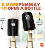 Pop-the-Top Beer Bottle Opener: Automatic Bottle Cap Opener, Push Down Pop Off - Image 2