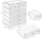 Sorbus Acrylic Makeup Organizer Set, 6-Drawer Vanity & Countertop Cosmetic - Image 3