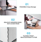 4 Sided Splatter Guard, Foldable Stainless Steel Grease Splatter Screen - Image 3