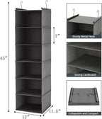 MAX Houser 6 Tier Shelf Hanging Closet Organizer, Closet Hanging Shelf - Image 3
