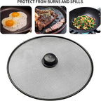 Splatter Screen, Frying Pan Splatter Screen, Splash Guard Lid - Image 4